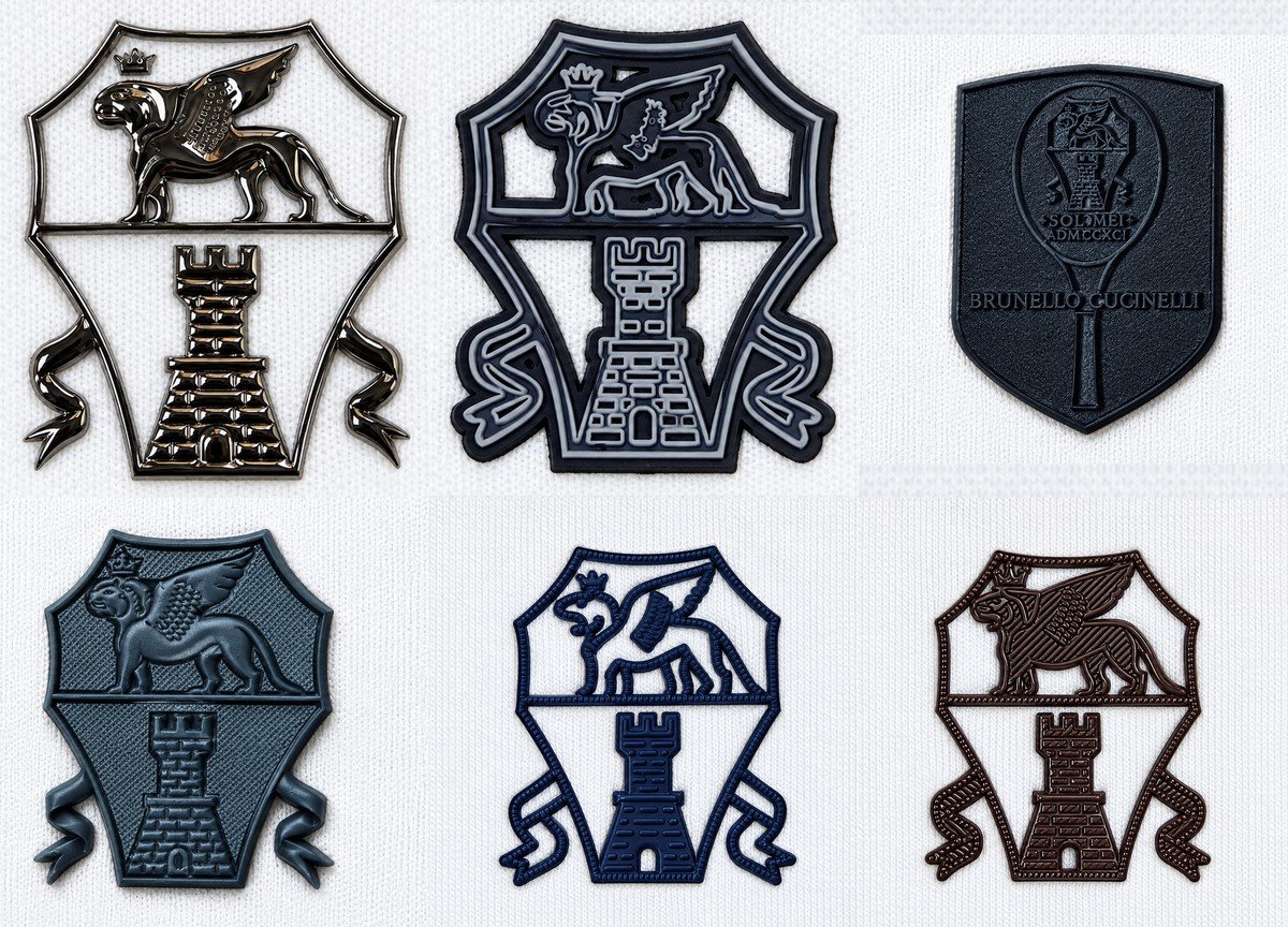 Complete Brunello Cucinelli collection of 6 logo designs