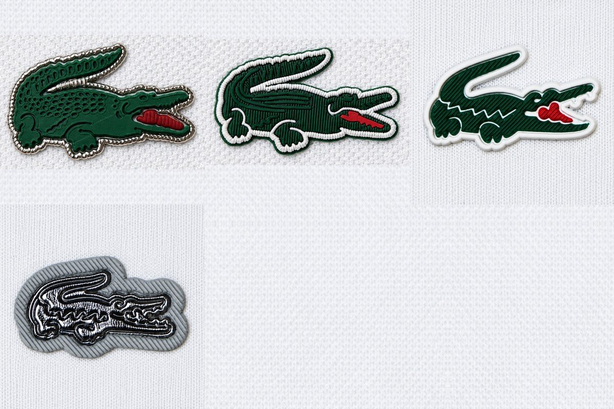 Complete Lacoste collection of 4 logo designs