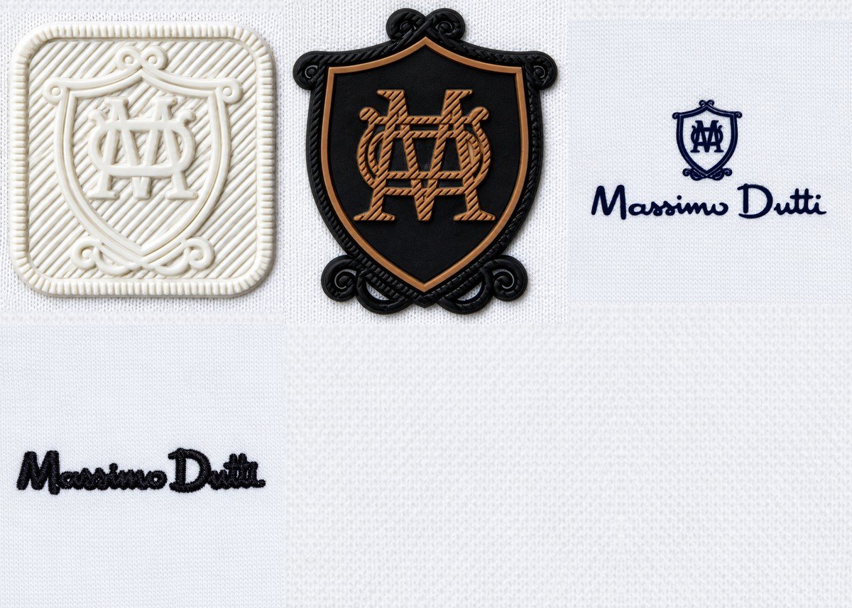 Complete Massimo Dutti collection of 4 logo designs