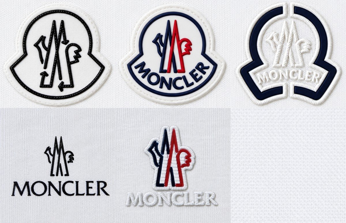 Complete Moncler collection of 5 logo designs