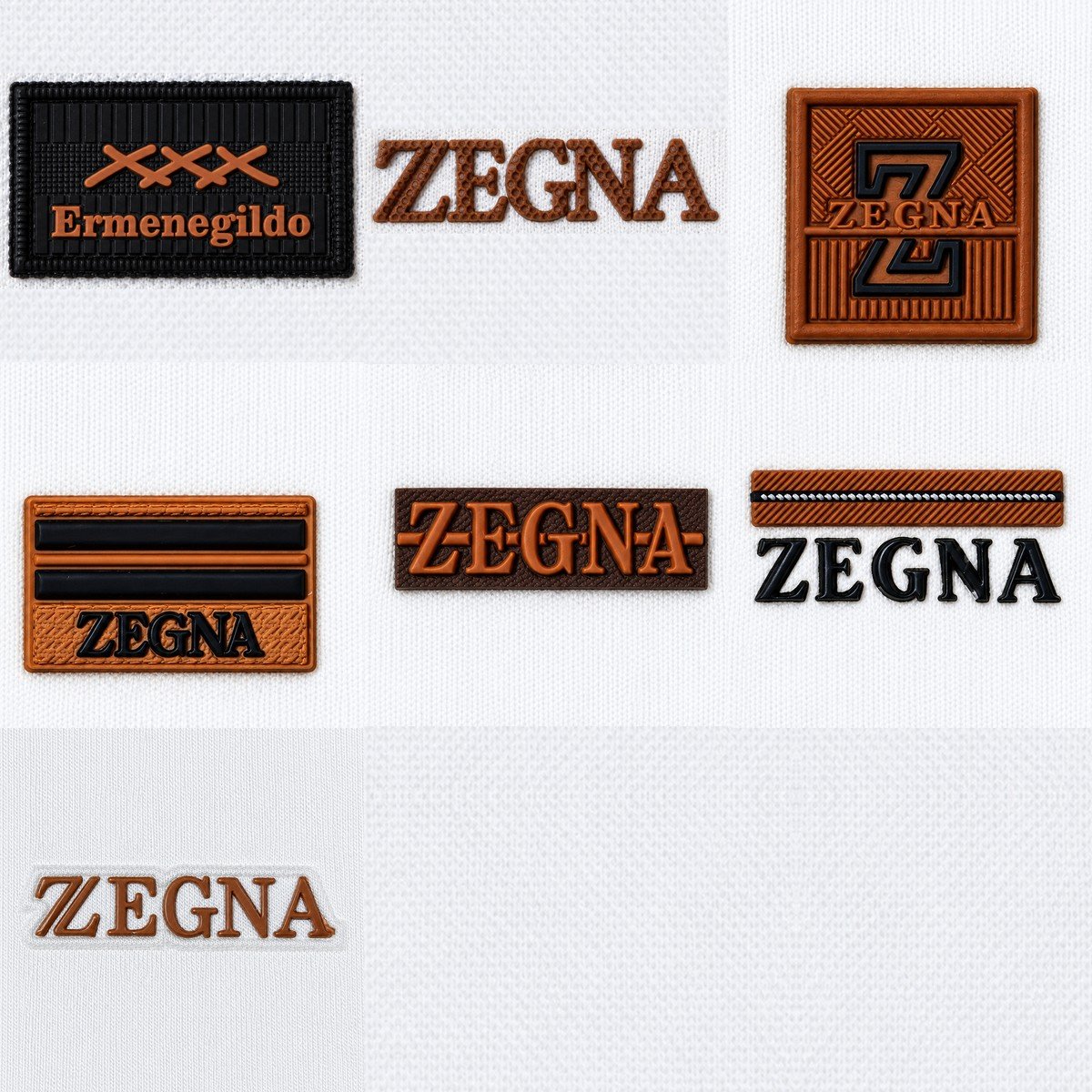 Complete Zegna collection of 7 logo designs